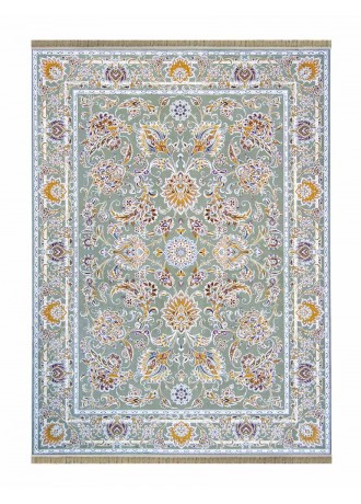 فرش ماشینی گل برجسته 1200 شانه نیاوران مدل 12003656 زمینه فیلی